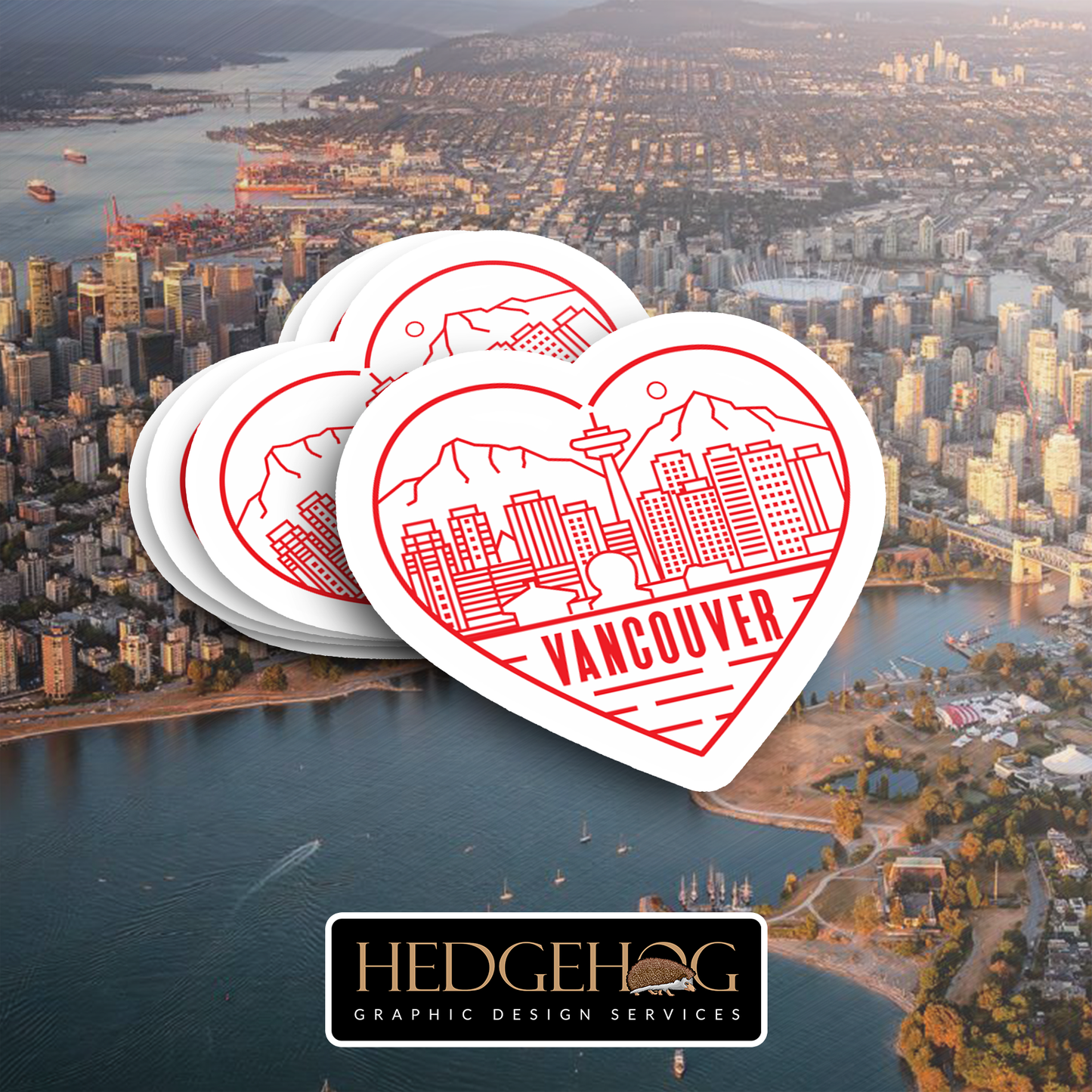 Vancouver Downtown Heart (Pack of 25)